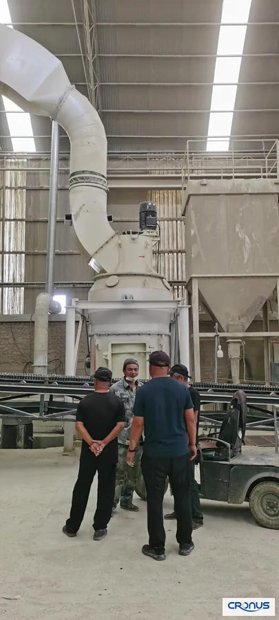 Cronus team visiting a customer mineral grinding plant