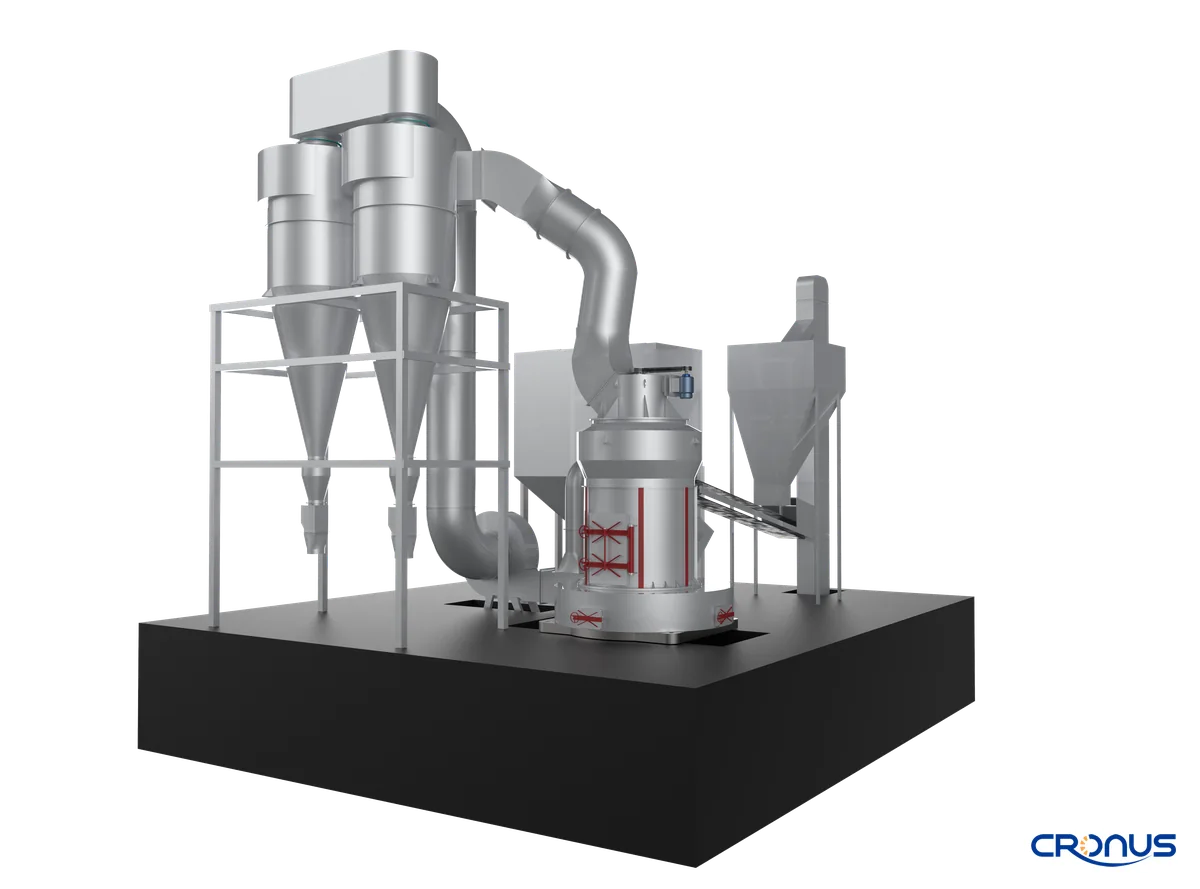 Ring roller mill for ultra-fine quartz powder