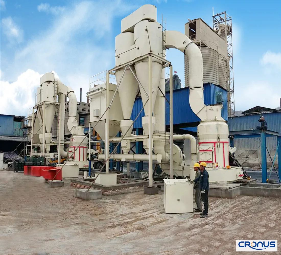 Vertical roller mill for mineral powder line